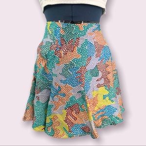 Silk twinkle mini skirt